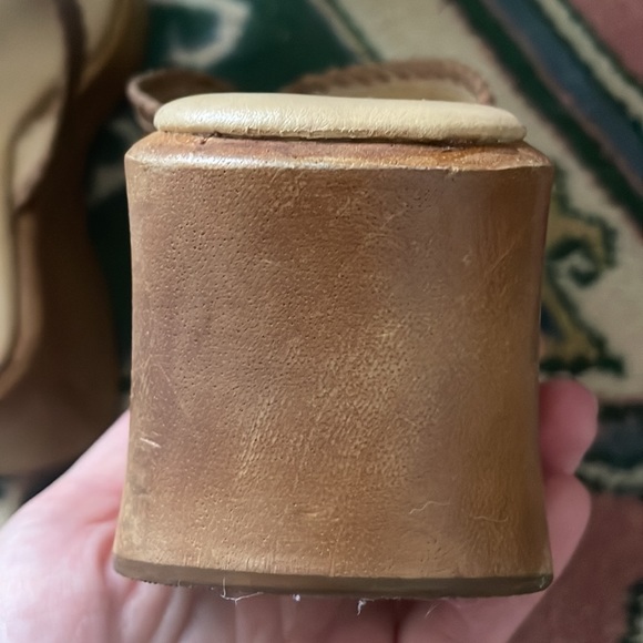 Steve Madden platform sandal shoe size 7.5 y2k wood clog summer vintage - Picture 6 of 7